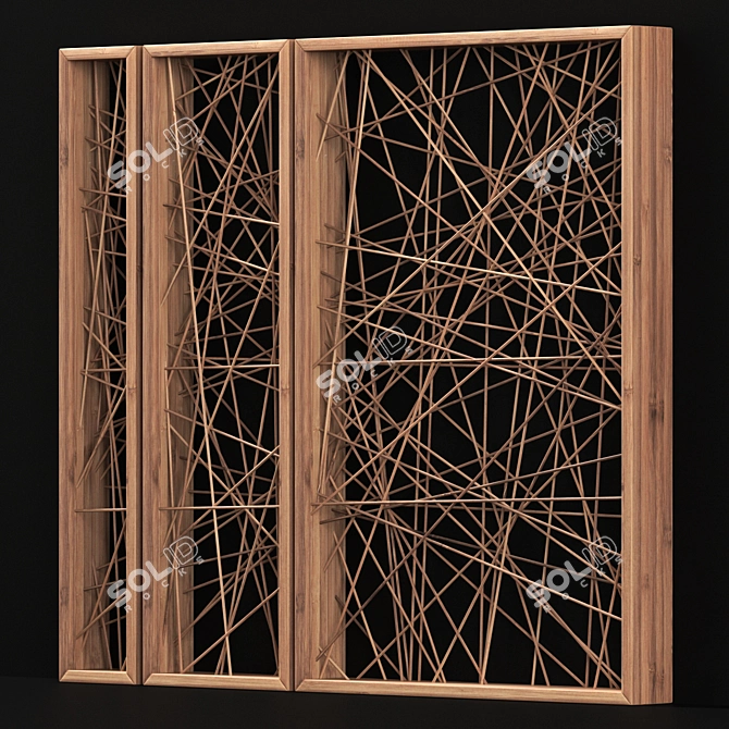 Polygon Branch Partition Frame 3D model image 3