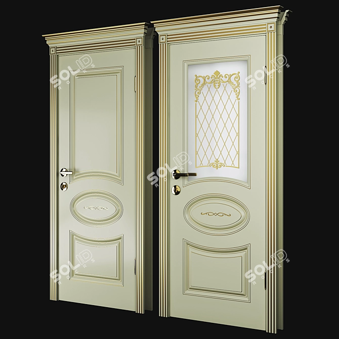 Aria Classic Doors by VIVA 3D model image 2