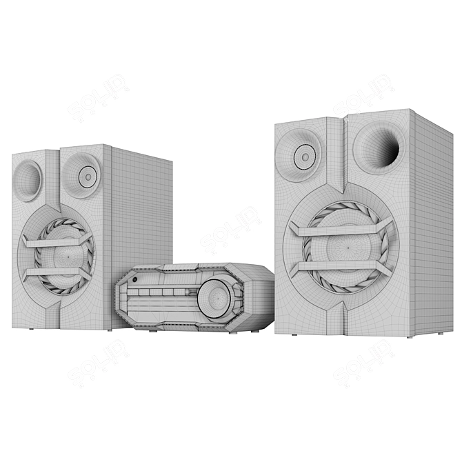 Philips Mini Hi-Fi System FX10/12 3D model image 5