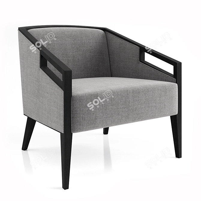 Elegant ELPIS PL Accent Chair 3D model image 4