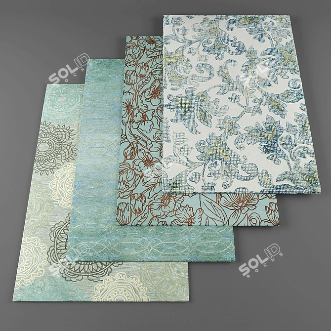 Elegant Capel Rugs Collection 3D model image 1