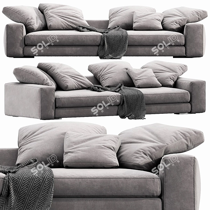 Verzelloni Holden: Modern Designer Sofa 3D model image 1