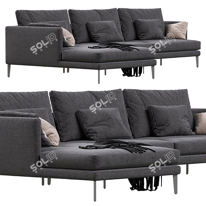 Elegant Paraiso Bonaldo Sofa 3D model image 4