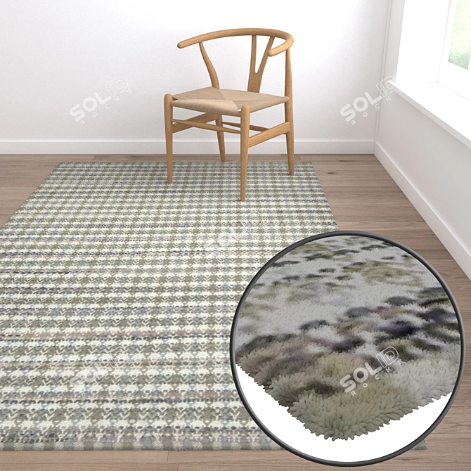 High-Quality Carpet Set with Multiple Variations 3D model image 5