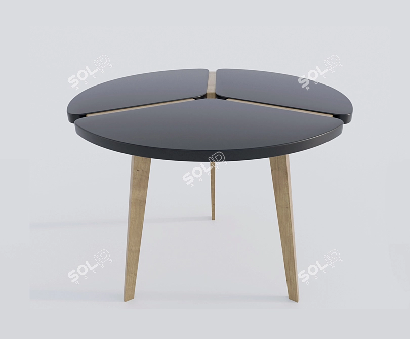 M-City Peony D90 Dining Table 3D model image 7