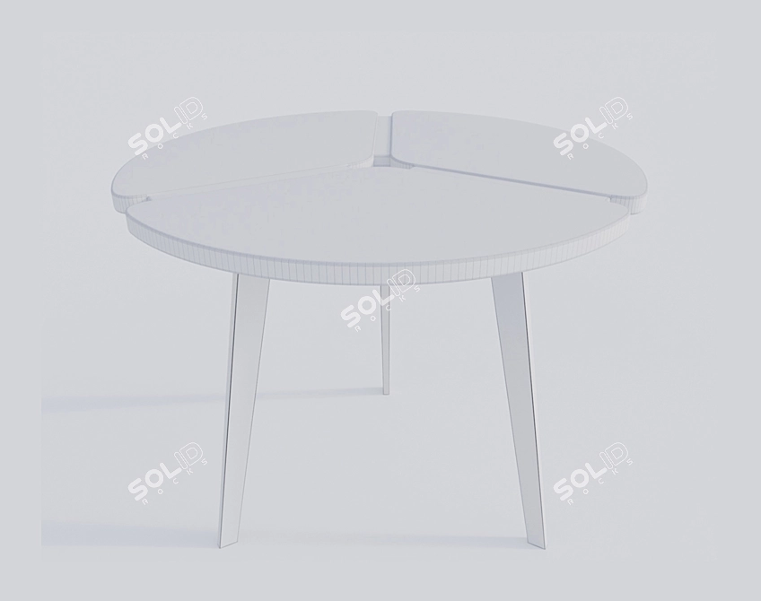 M-City Peony D90 Dining Table 3D model image 8