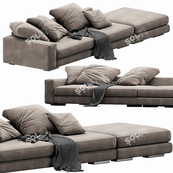 Verzelloni Holden: Stylish Lounge Chair 3D model image 2