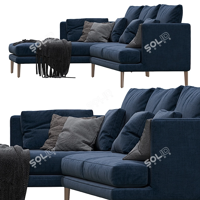 Paraiso Bonaldo Sofa: Stylish Comfort for Your Living Space 3D model image 3