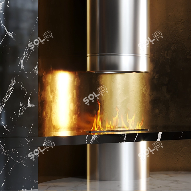 Fireplace_2: Stylish and Functional Warmth 3D model image 3