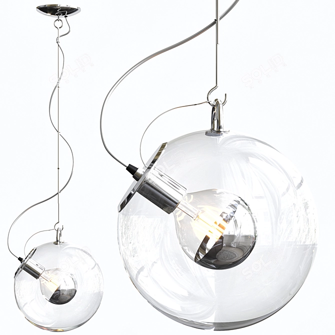 Sleek Miconos Pendant Light - 1 Lamp 3D model image 5