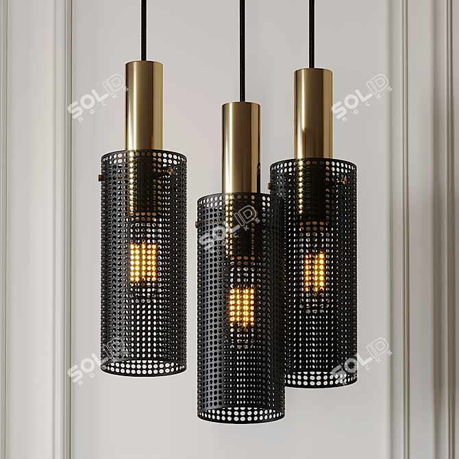 Modern Elegance: Rubn Vouge Pendant 3D model image 2