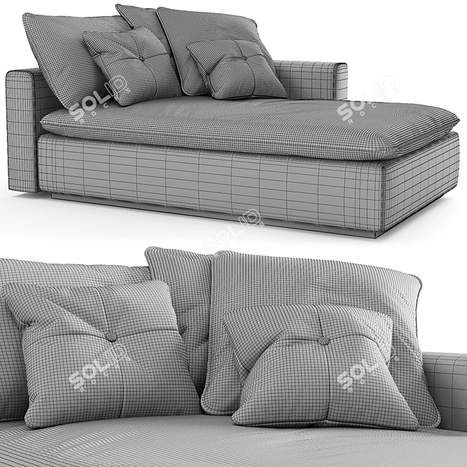 Indera Sofa in Sleek Design 3D model image 4