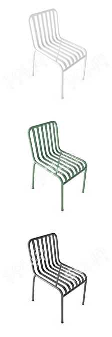 HAY Palissade: Stylish and Sturdy Chair 3D model image 2