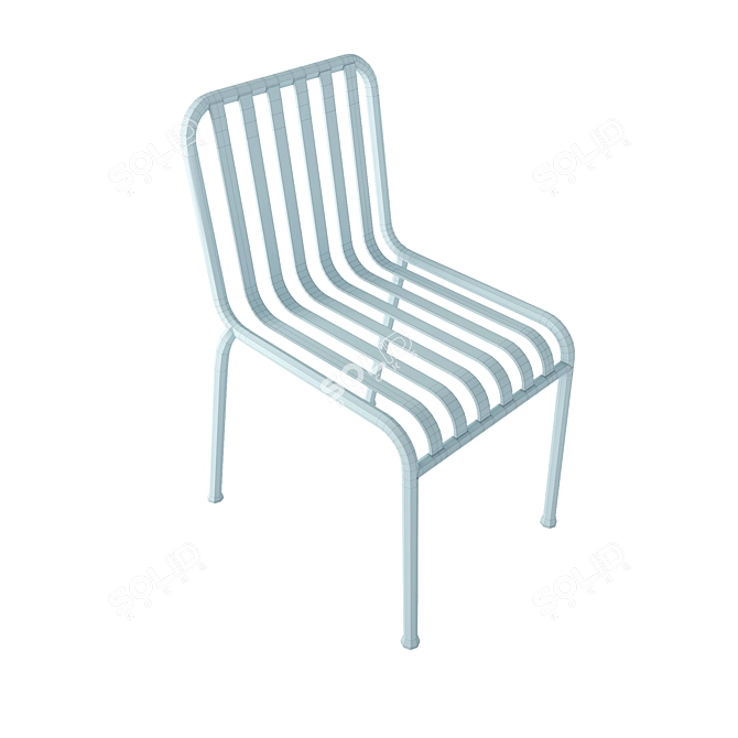 HAY Palissade: Stylish and Sturdy Chair 3D model image 4