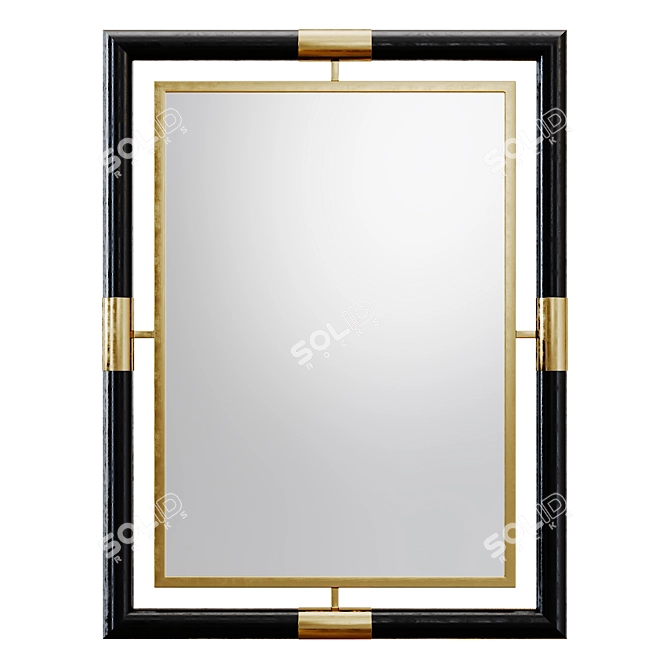 Elegant Carrie Hayden Penshell Mirror 3D model image 1