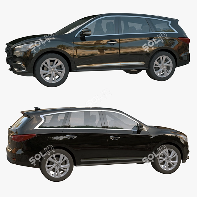 Powerful and Versatile Infiniti QX60 3D model image 3