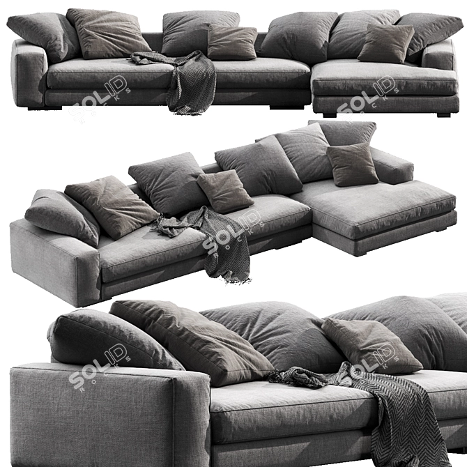 Modern Verzelloni Holden Chaise 3D model image 1