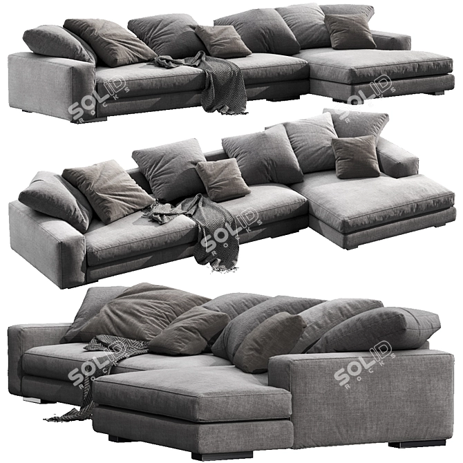 Modern Verzelloni Holden Chaise 3D model image 2