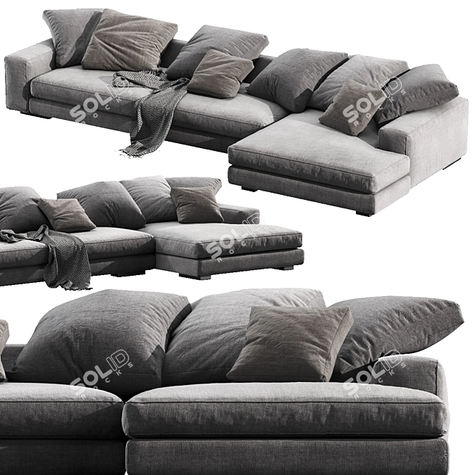 Modern Verzelloni Holden Chaise 3D model image 4