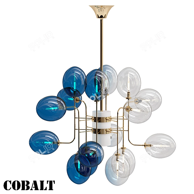 Modern Cobalt Design Lamp 3D model image 1