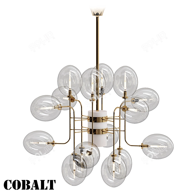 Modern Cobalt Design Lamp 3D model image 3