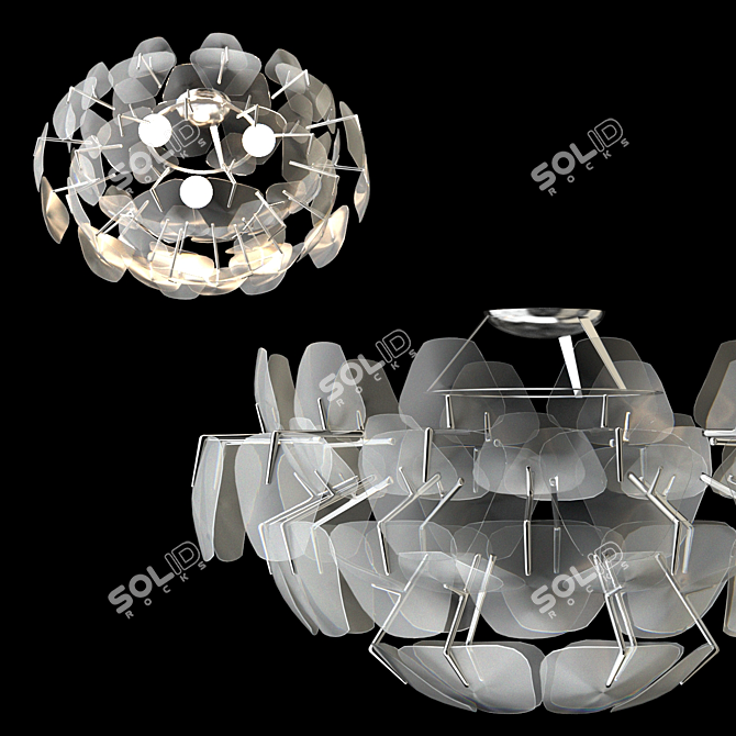 Graceful Crystal Elegance 3D model image 5