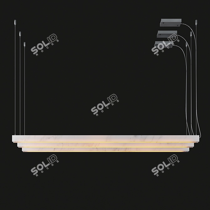 Elegant Salvatori Farfalla Pendant 3D model image 1