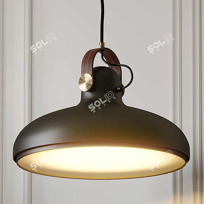 Modern Danish Design: Le Klint Carronade Large Pendant 3D model image 1