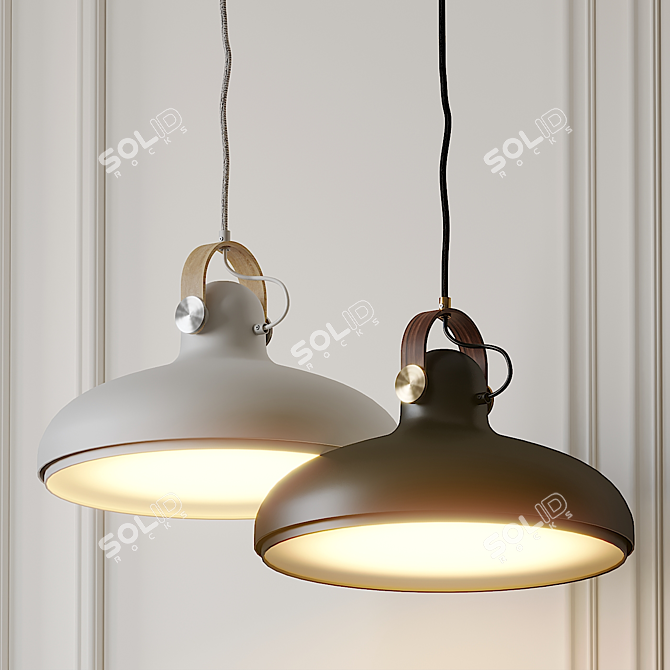 Modern Danish Design: Le Klint Carronade Large Pendant 3D model image 3