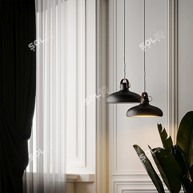 Modern Danish Design: Le Klint Carronade Large Pendant 3D model image 4