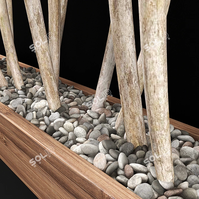 Thick Branch Planter Fundament 3D model image 4