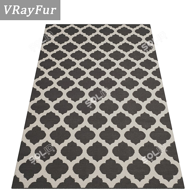 Luxury Carpet Set - High-Quality Textures 3D model image 2