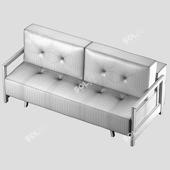 Modern Minimalist Sofa 3D model image 3