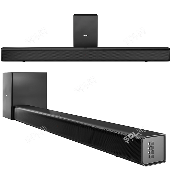 Immersive Philips Soundbar Upgrade 3D model image 1