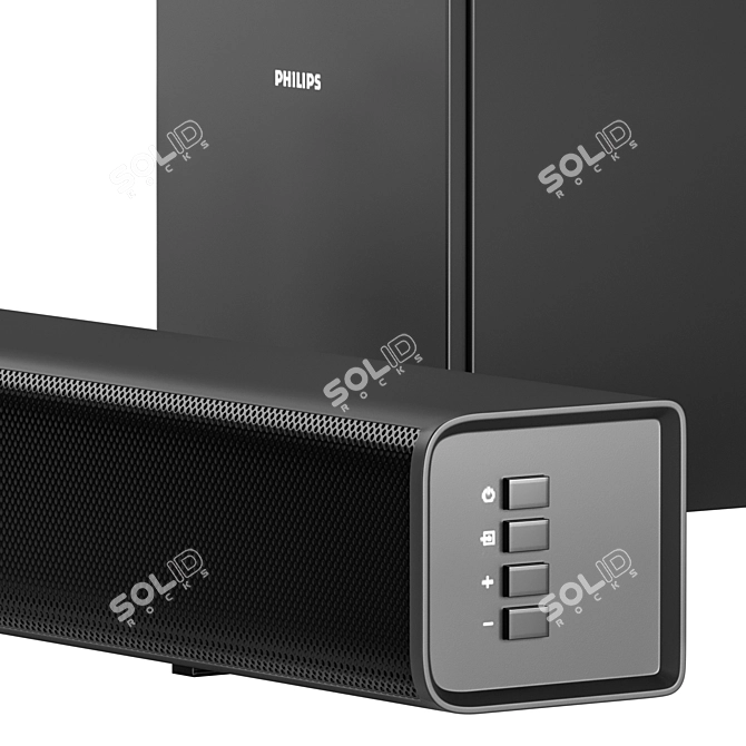 Immersive Philips Soundbar Upgrade 3D model image 3