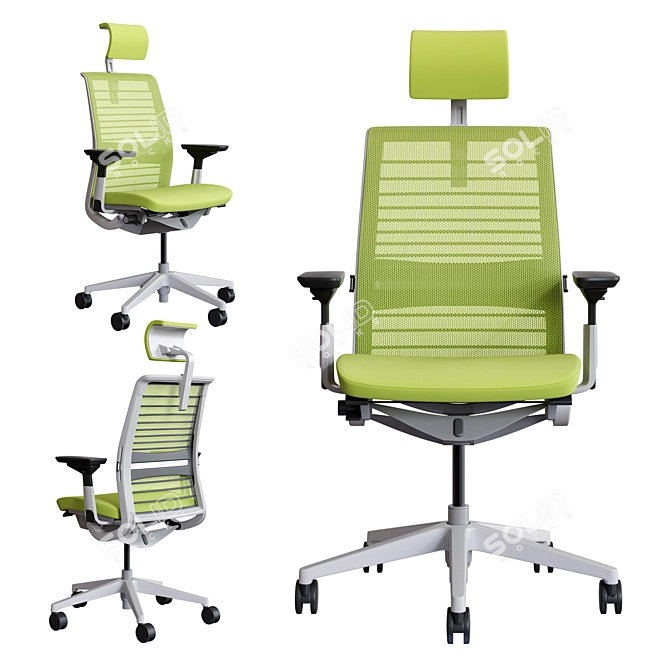 Steelcase Think Office Chair 3D model image 4