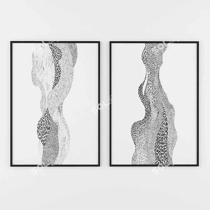 Modern Wall Decor 007 3D model image 1