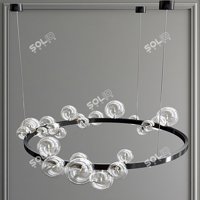 Illumina Circle Pendant Chandelier 3D model image 3