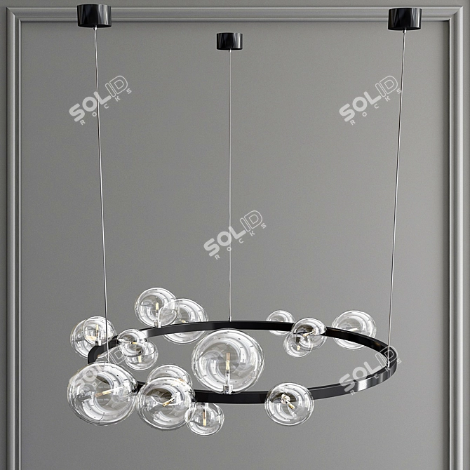 Illumina Circle Pendant Chandelier 3D model image 4