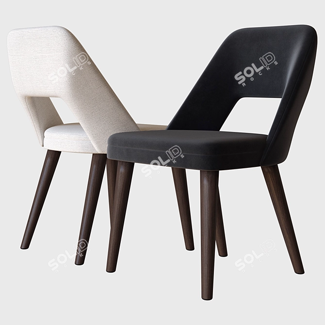 Elegant Costanza Chair - Hamilton Conte 3D model image 2