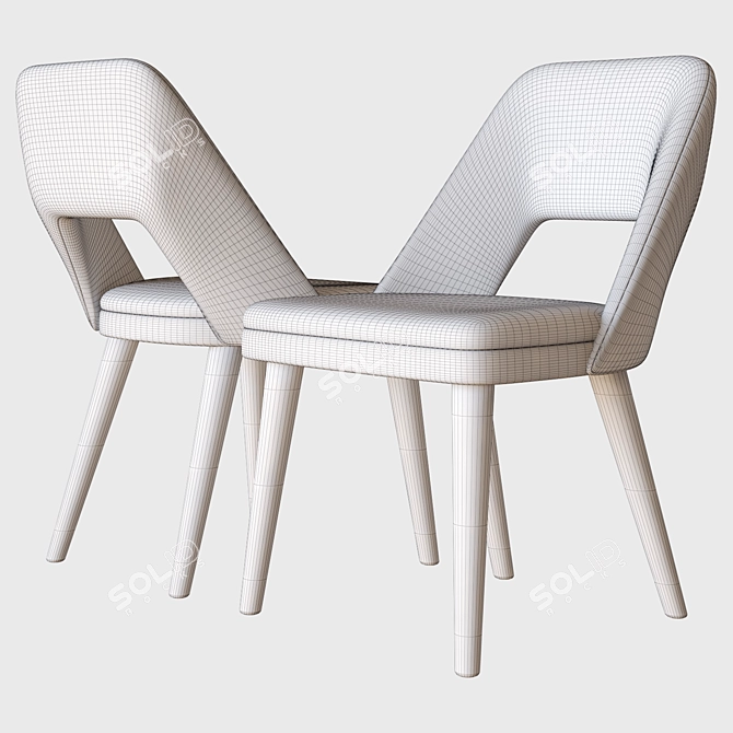 Elegant Costanza Chair - Hamilton Conte 3D model image 3