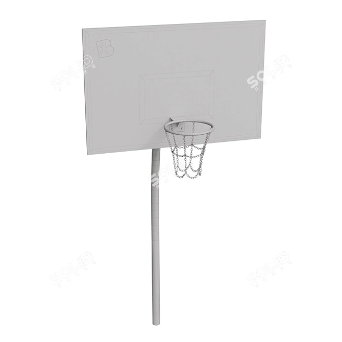 Buglo Sports Field & Basketball Rack 3D model image 4