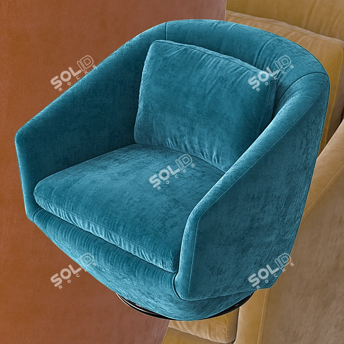 Contemporary Armchair by Angel Cerda 3D model image 4