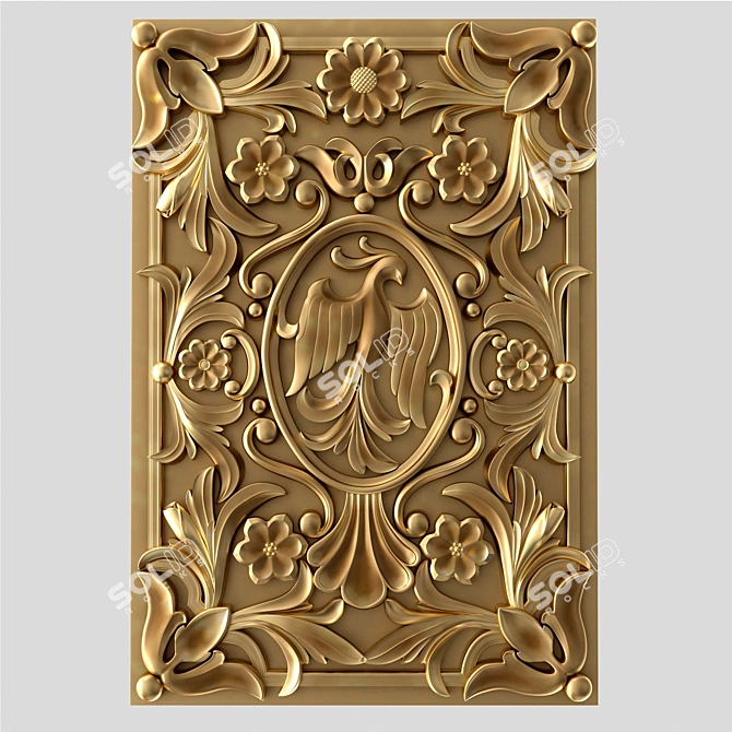 Artistic Panel: Aesthetic Home Decor 3D model image 1