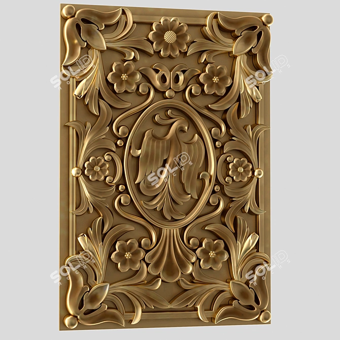 Artistic Panel: Aesthetic Home Decor 3D model image 2