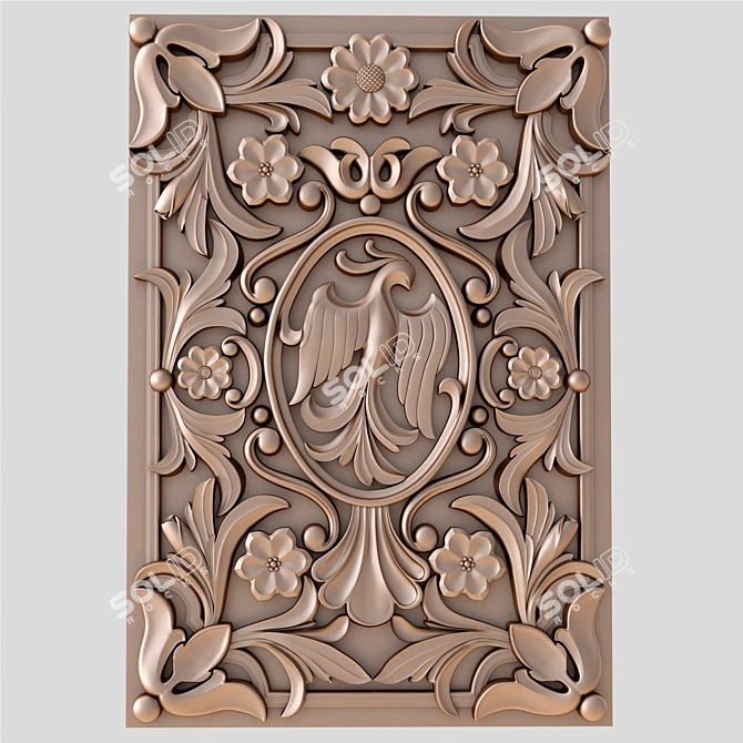 Artistic Panel: Aesthetic Home Decor 3D model image 3