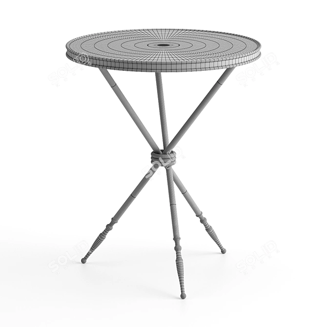 Global Views Campaign Side Table 3D model image 3