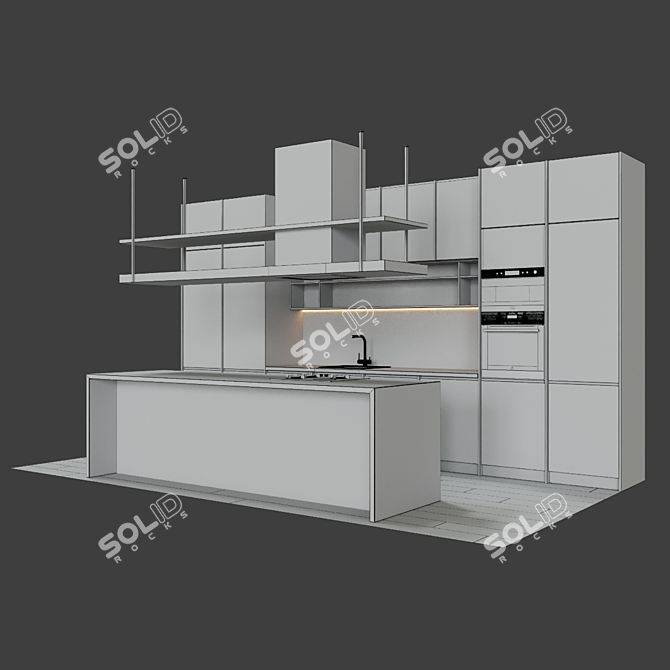 Modern Ceramic Cooktop: HCG-477 3D model image 2