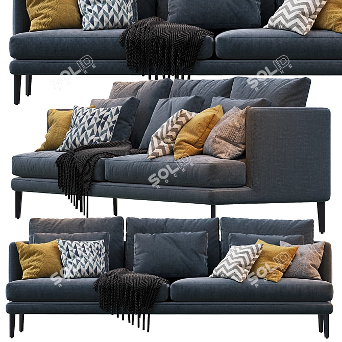 Paraiso Bonaldo Sofa: Contemporary Comfort for Your Home 3D model image 1