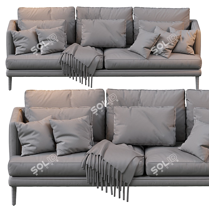 Paraiso Bonaldo Sofa: Contemporary Comfort for Your Home 3D model image 4